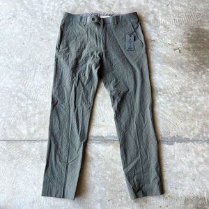 Todd Snyder Sutton Fit Pants 30x32 Seersucker Chino Trousers Green NEW WITH TAGS